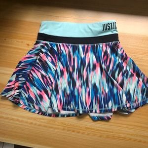 Justice skirt with built in shorts